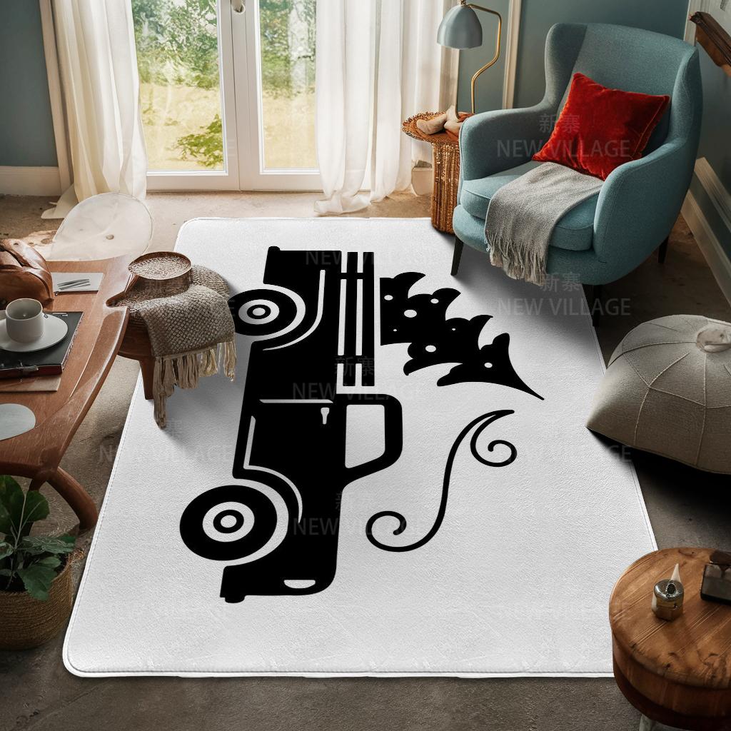 House Entrance Carpet Home Door Mat Living Room Bath Foot Bathroom Non-slip Water Absorption Rugs Bath Merry Christmas Winter
