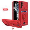 Slide Camera Ring Holder Case For Samsung S25 S24 S23 S22 Ultra Plus S20FE A23 A33 A53 A73 A52 A72 A51 A71 A31 Silicone Card Bag