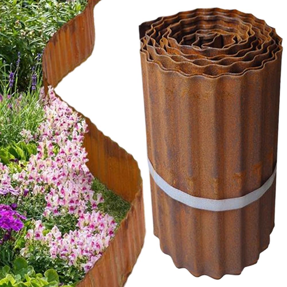 Landskapskant Gräskant 32,8 Fot Vågig Flexibel Staket För Mur Utomhus Uppfart Grus Blomsterrabatt Pool Gång
