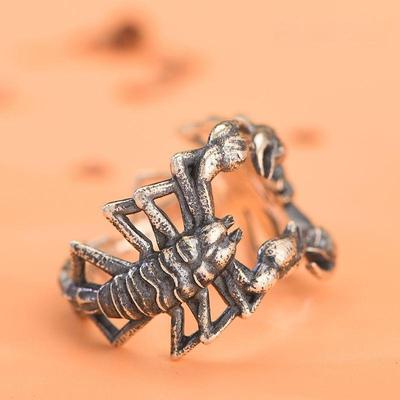 New Ring Men's Fashion Hip-hop Trendy Men's Scorpion Open Jewelry Gift