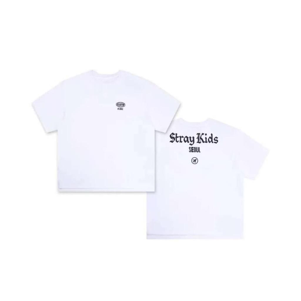 Stray Kids 2026 fm oficial camiseta mismo estilo Verano Moda Kpop