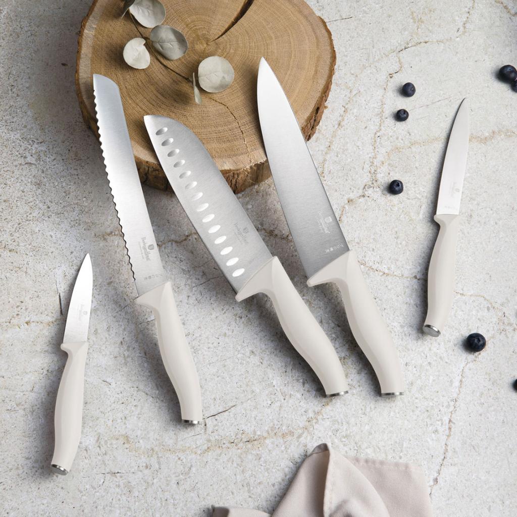 Set Of 5 Kitchen Knives With Blade Berlinger Haus Bh-2945 Sahara