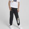 PUMA Lively Cute Lettered Cuffed Casual Pants Kids bottoms Black 670132-01