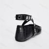 Fashion Women Fashion Rivet Ballet Flats Bow Decoration Punk Style Soft Leather Strap Mary Jane Shoes for Women Cozy Dance Casual Shoes