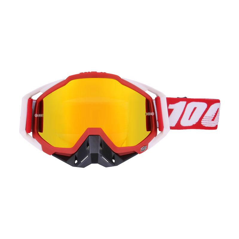100 Off-Road Motorcycle Goggles with Nose Guard & Windshield Protection for Adults