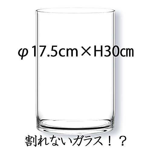 FOYER Unbreakable Vase Flower Base Polycarbonate Stylish Height 30 cm Width 17.5 cm Large 2300137