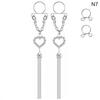 1 Pair Sexy Tassel  Butterfly Pendant Fake Nipple Ring For Women Girls Adjustable Faux Nipple Piercing Body Jewelry
