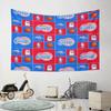 Los Angeles Clippers Basketball Design Pattern Wall Hanging Tapestry Decorative Tapestry Home Decor for Bedroom and Living Room