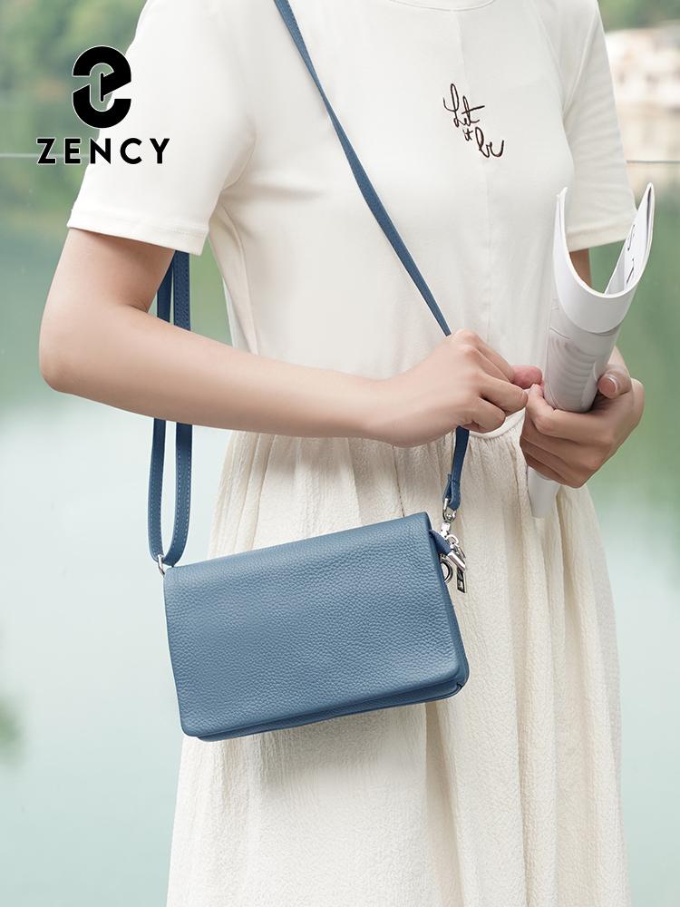 Soft Leather Flap Bag Multiple Pockets Women's Bag Genuine Leather