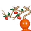Gourd Statue Collectible Crafts Ornament Fortune Handmade Figurines for Desktop Furnishing Interior
