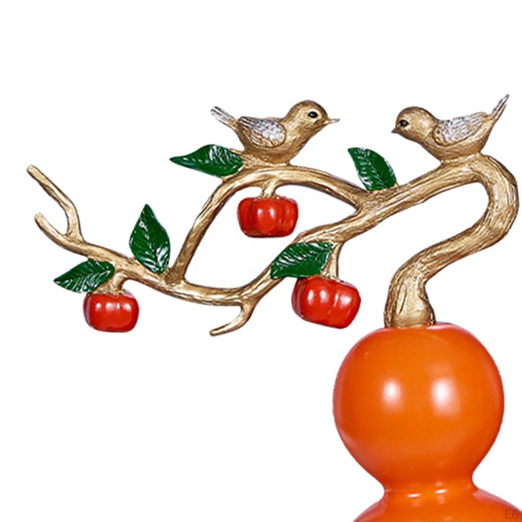 Gourd Statue Collectible Crafts Ornament Fortune Handmade Figurines for Desktop Furnishing Interior