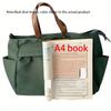 Stylish Nylon Women Tote Bag Shoulder Bag Featuring Two Pockets Large Capacity Commuting Handbag