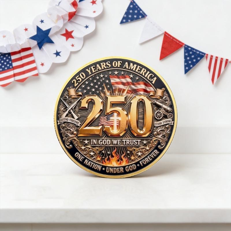 Moneda Conmemorativa del 250 Aniversario de EE. UU. Moneda de Desafío Patriótica de EE. UU. Moneda del 250 de EE. UU., Coleccionable del Cuerpo de Marines