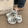 Popular Increase In Dad Shoes Women's Summer Thin Forrest Gump Shoes 2025 Super Fire New Mesh Breathable Sports and Leisure Shoes