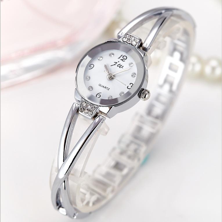 Women's Ladies Girls Luxury Stainless Steel Quartz Wristband Watch Bracelet Watches