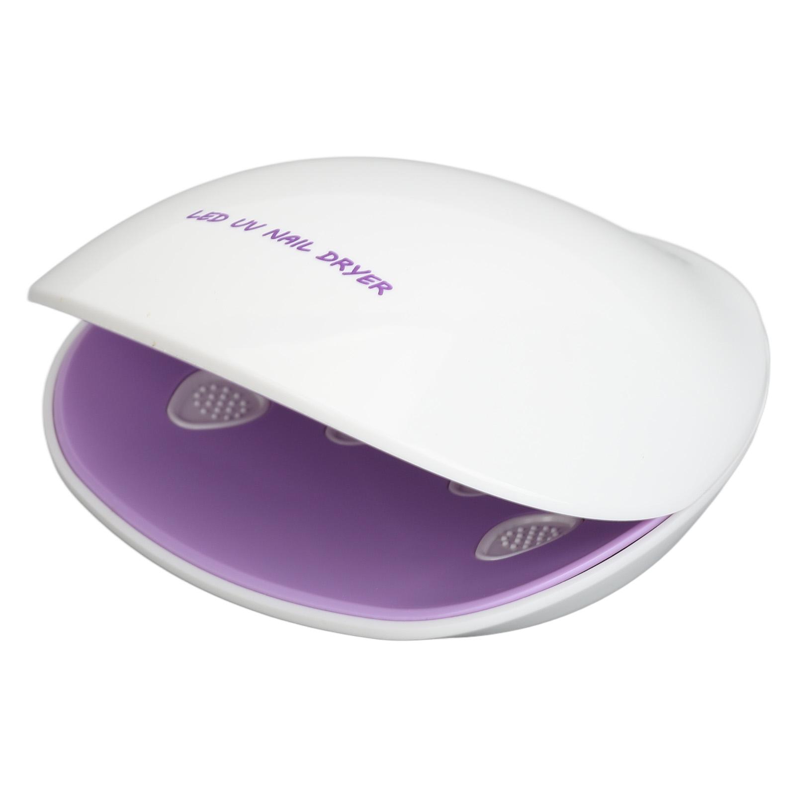 

Светодиодная лампа для сушки гель-лака для ногтей в форме ракушки 12 светодиодов Сушка под углом 180 градусов Лампа для полимеризации ногтей Фиолетовая фиолетовый