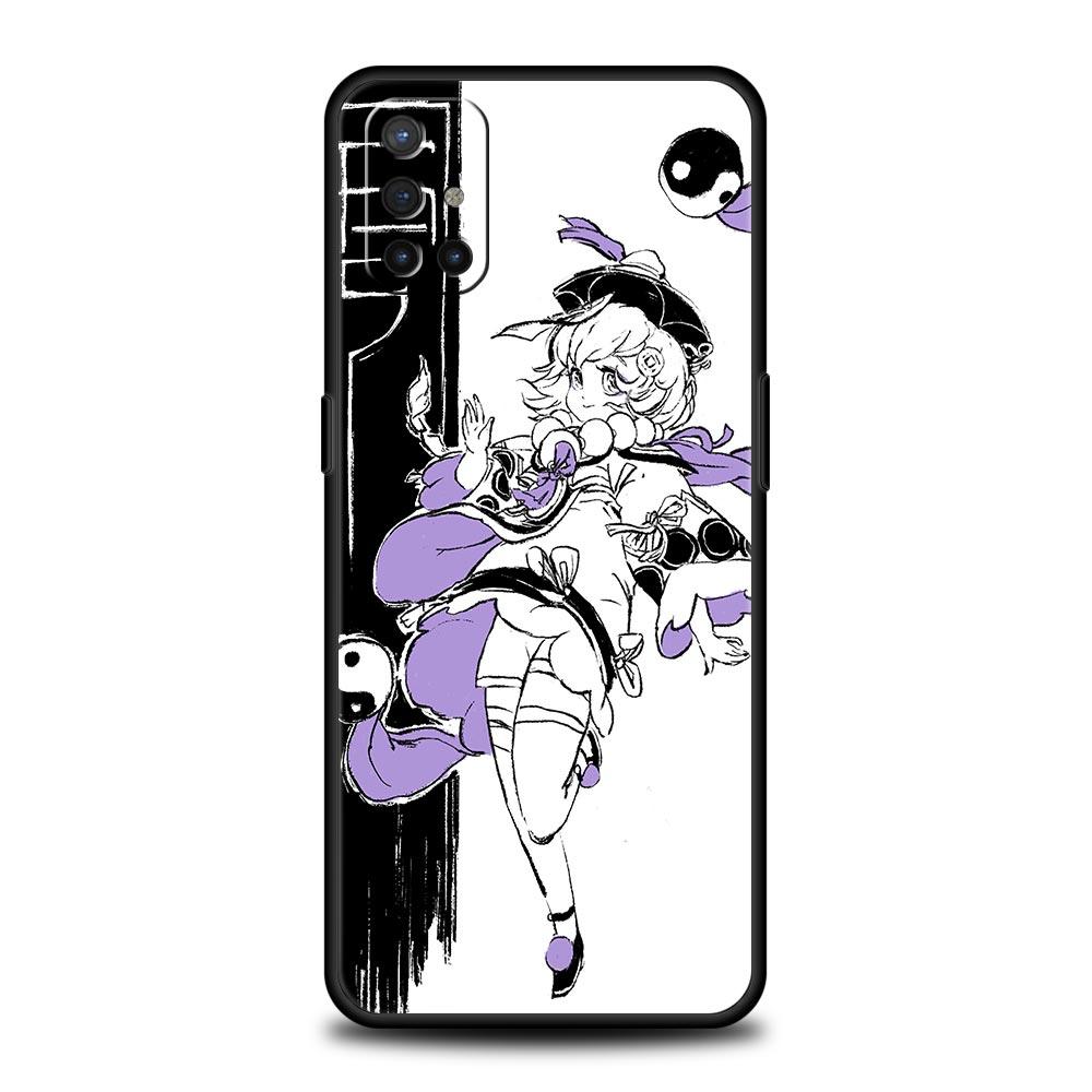Genshin impact black and white For OnePlus 9 8 7 7T 10 Pro Phone Case for Oneplus 9RT 9R 8T Z Nord 2 N100 N200 N10 CE 5G Cover