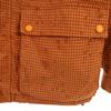 Columbia Check Pattern Banego Creek Jacket S Orange Outdoors Men's Used
