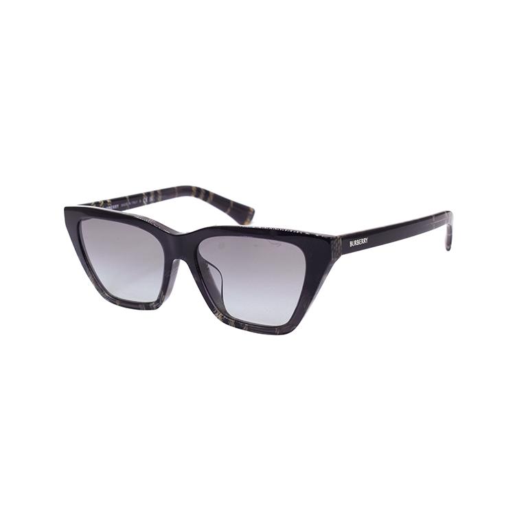 

Burberry New Season Checkered Series Cat Eye Sunglasses Women sunglasses Black B4468-F-4200-11 Shopping Bag-Eyeglass Case+Box+Shopping Bag