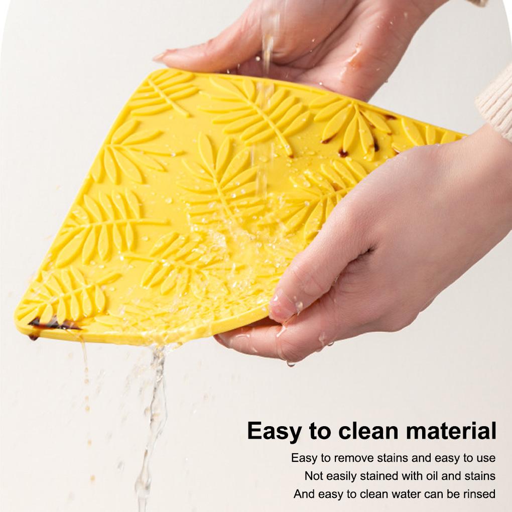 Cup Coaster Silicone Heat Resistant Coffee Mug Table Mat Reusable Household Pad Ribbed Tableware Placemat Protector