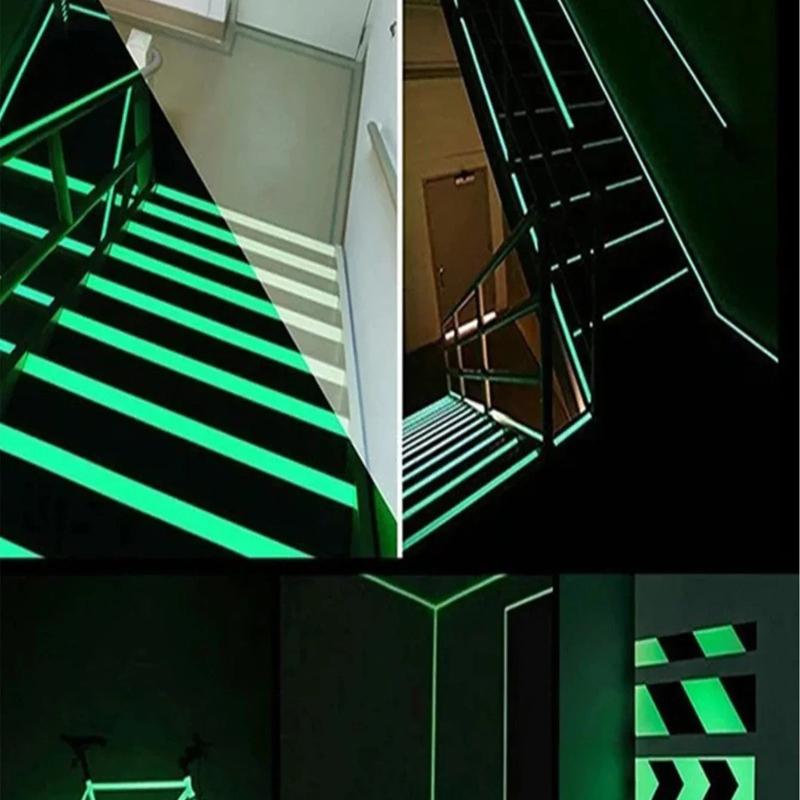 Fluorescent Stickers Tape Green Luminous Self-adhesive Glow In The Dark Sticker Tape Home Decoration Warning Adhesiv