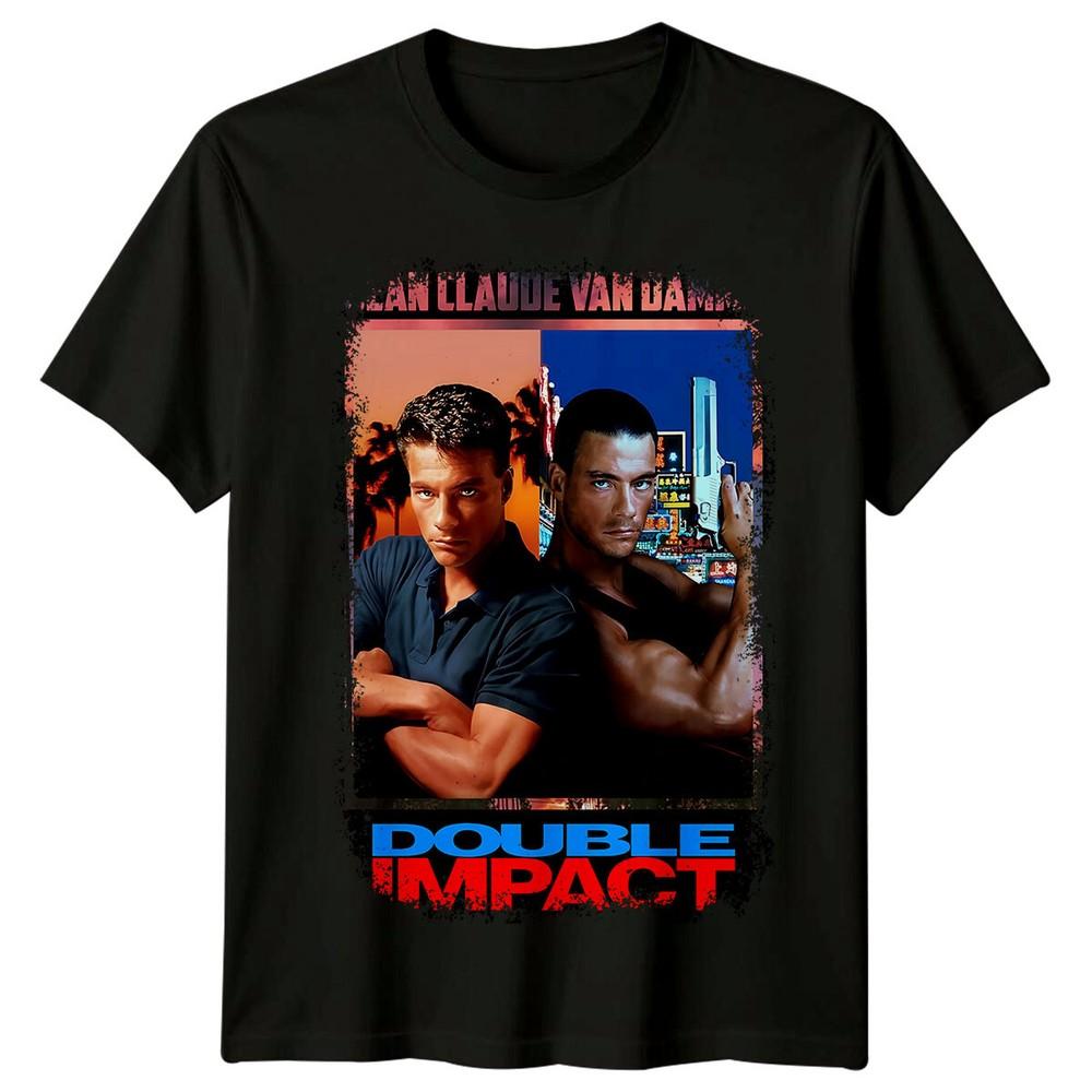 Двойной удар (1991) Футболка с постером фильма в стиле ретро 90-х, унисекс 3XL