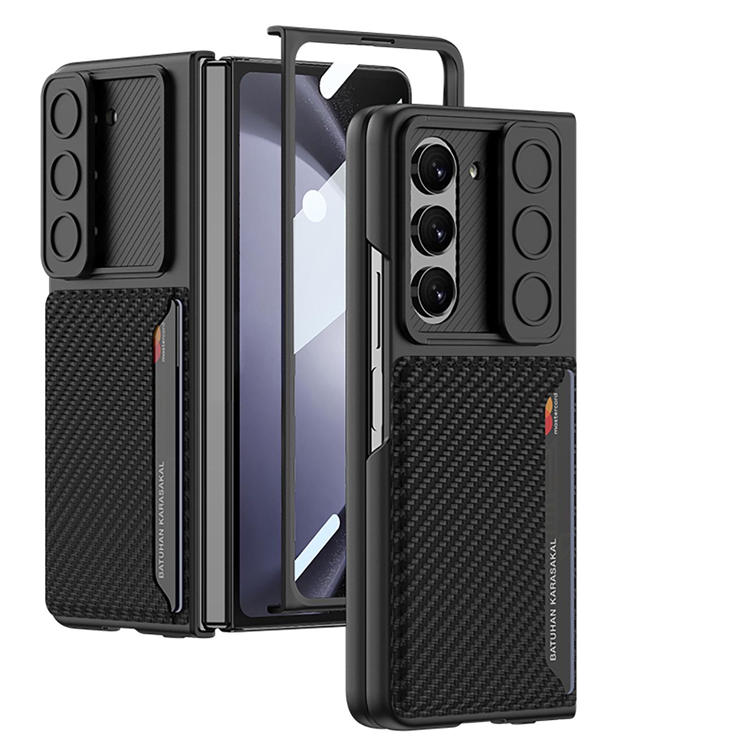 

Трансграничный многофункциональный чехол из ПУ-кожи для Samsung Z Fold 5 с карманом для карт и окошком для камеры SM-Fold5