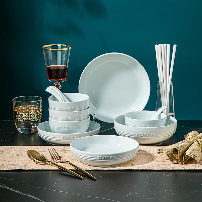Kangbach Celadon 16-Piece Ceramic Dinnerware Set