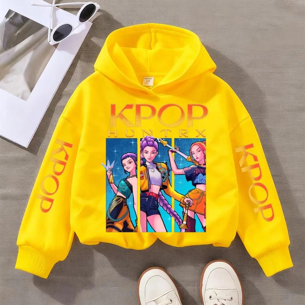 Beliebte Kpop Hexenjagd Kinderbekleidung, einschließlich Jungen- und Mädchen-Frühlings- und Herbst-Hoodies und modische Sportbekleidung