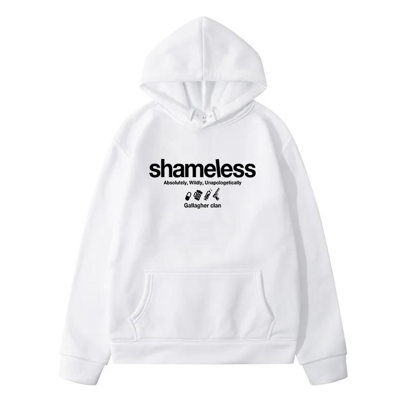 Shameless Letter Design Tracksuit Men Men's Sweater Sweatshirt Male Clothes Women's Sweat-shirt Y2k Hoodie Harajuku