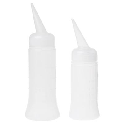 120ml/260ml Salonní aplikátor Odměřovací plastová láhev Hair Styling Kadeřnický nástroj Lahvičky s aplikátorem