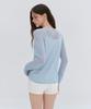 MUSINSA STANDARD WOMAN Women'S Linen Blend Ribbed Sheer Knit [Cloudy Blue]
