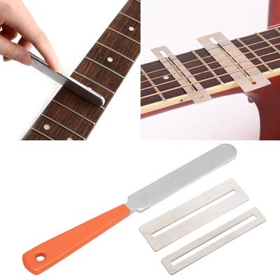 Stainless Steel Guitar Fret Files with Gasket Guitar Grinding Tool Guitar Maintenance Tool for Bass Mandoline Ukulele