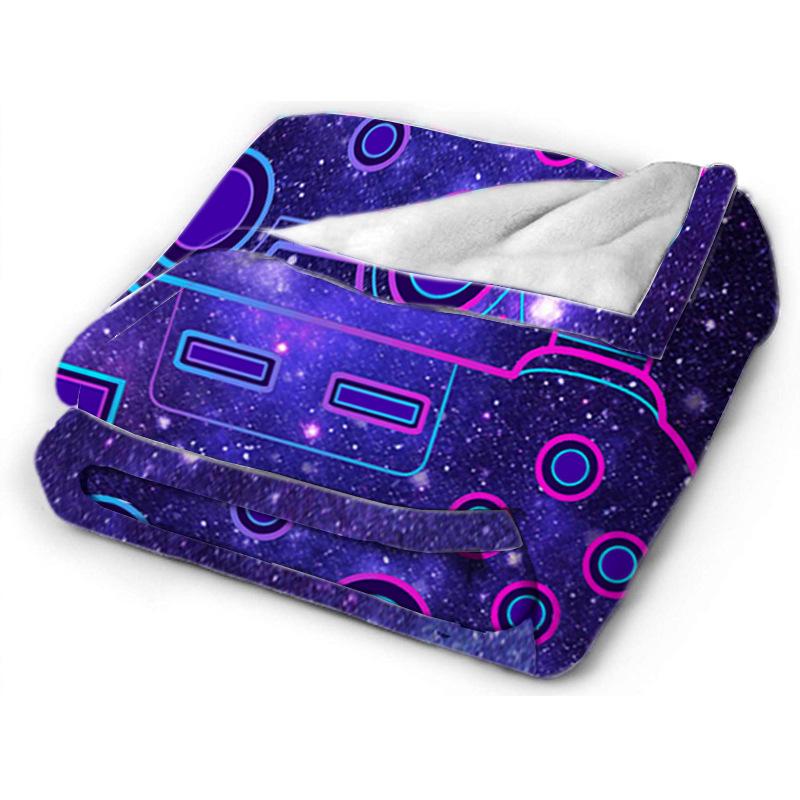 Game Console Pattern Print Flannel Blanket