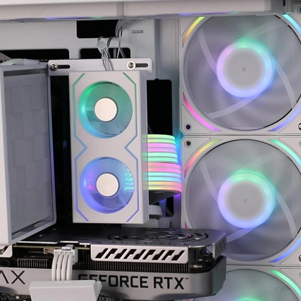 RAM Memory Cooler 4Pin PWM/5V 3Pin ARGB 600 -3600RPM PC Memory Cooling Radiator RAM Radiator Heatsink for DDR4 DDR5 RAM Cooler