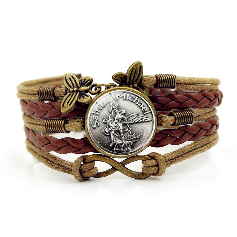 Seven Archangels Trendy Time Gem Bracelet For Women Cartoon Style Character