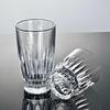 Vintage Vertical Stripes Glass Cup for Whiskey, Water, and Iced Lattes