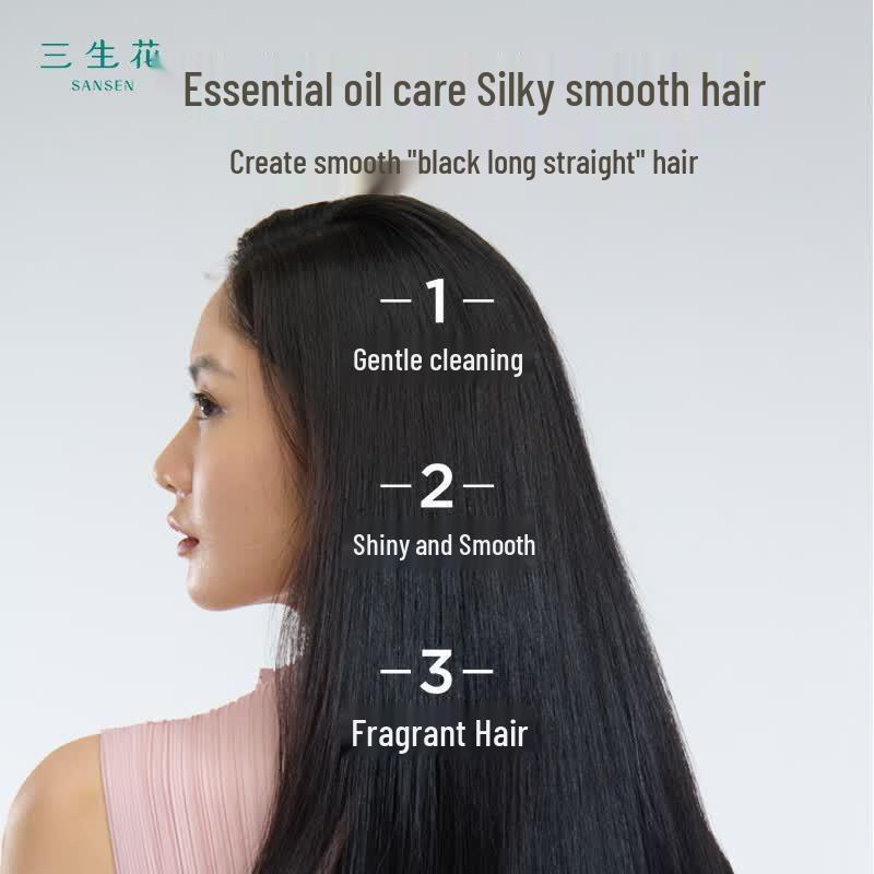 Sansheng Flower Essential Oil Refreshing & Smoothing Shampoo