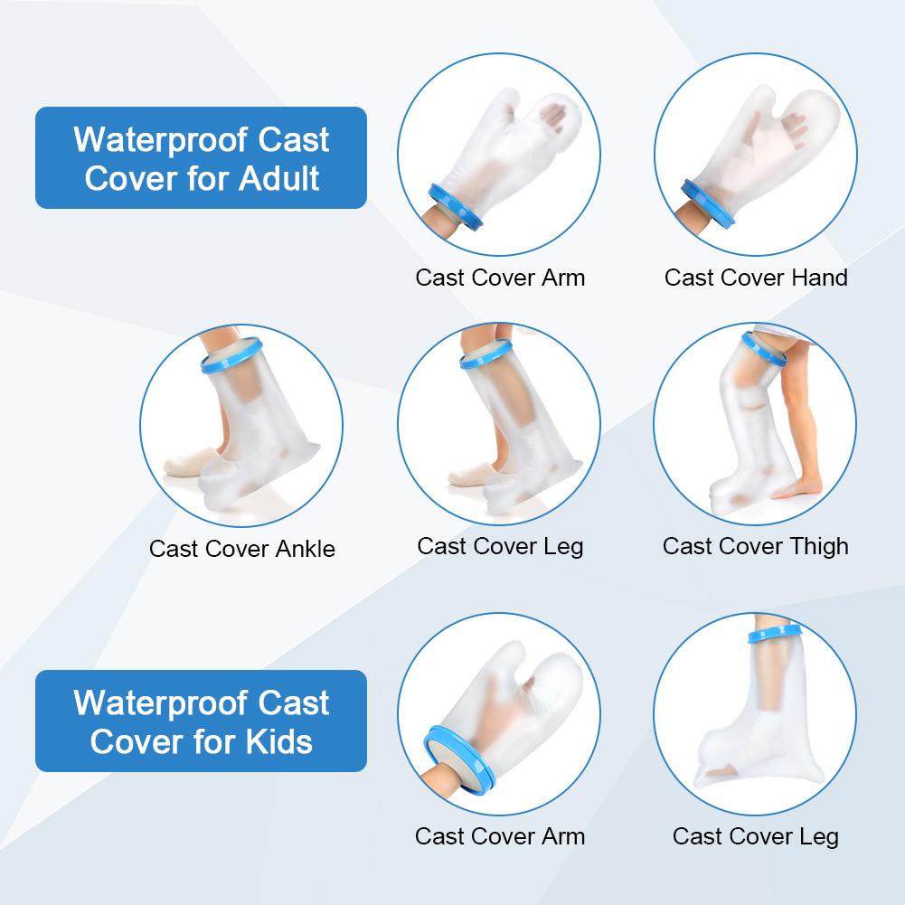 Blue PP Adult Bathing Protective Sleeve SL H2104 36cm(palm )
