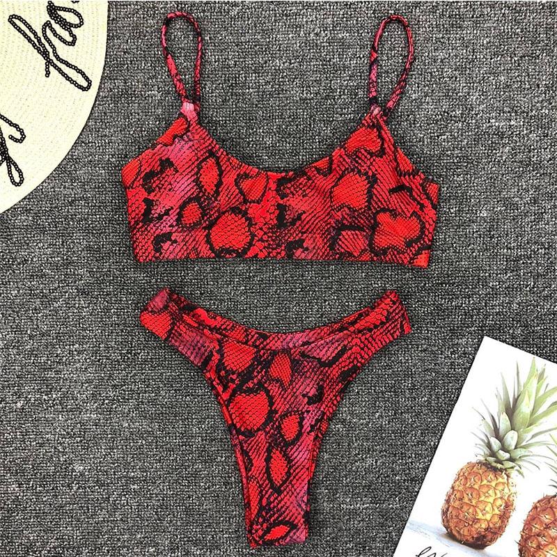 Farger 2025 Sexy Leopard Bikini Dame Badetøy Dame Badedrakt Todelt Bikini sett Brasiliansk Badedrakt Swim