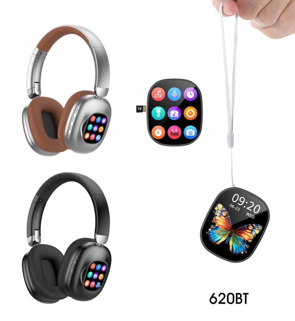 620BT Smart Magnetic Touchscreen Detachable Bluetooth Over-Ear Headphones