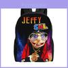 Mochila Escolar Woodyotime Jeffy para Crianças com Tecido Oxford Para Alunos do Ensino Fundamental