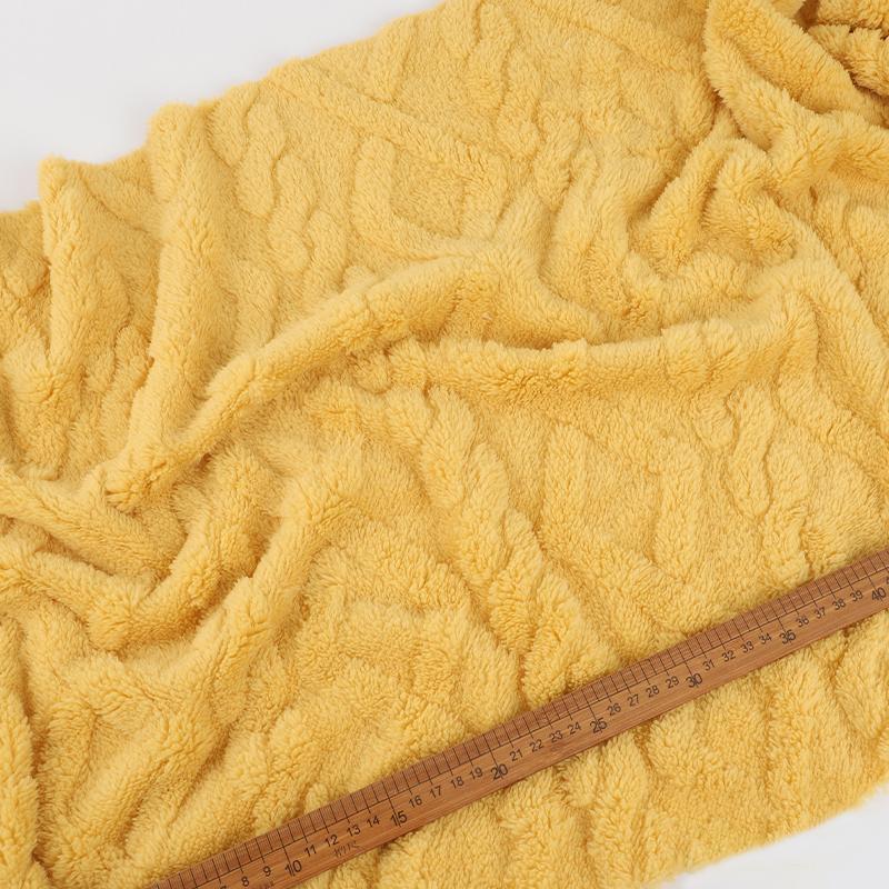 Verdickter Jacquard-Flanellstoff Weich Warm Beidseitiger Lammveloursstoff Für DIY Nähen Pyjamas Decken Kissen Textilien