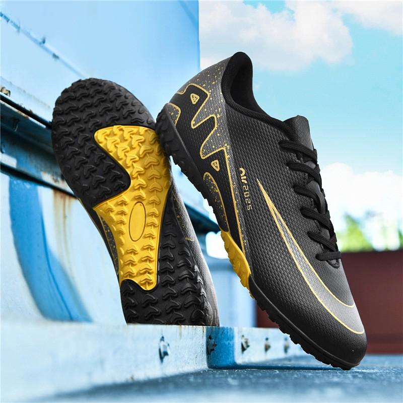 Youth Adult Soccer Cleats TF Turf Shoes Grass Artificial Field Training Competition Low Cut Synthetic Leather