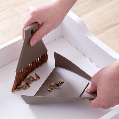 Dustpan Set Home Office Mini Brush Cleaning Tool Keyboard Ash Removal Brush Sweeping Sundries Brush Mini Desktop Broom