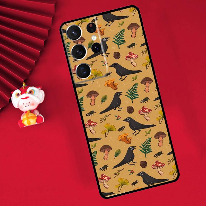 Mushroom Forest Case For Samsung Galaxy S25 S26 Ultra S22 S23 S24 Ultra S20 S21 Plus S10 S25 FE Cover Funda