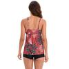 Kvinne Ny kolleksjon Sport badedrakt Bikini Chic Lotus Leaf Print Todelt sett Tankini europeisk stil