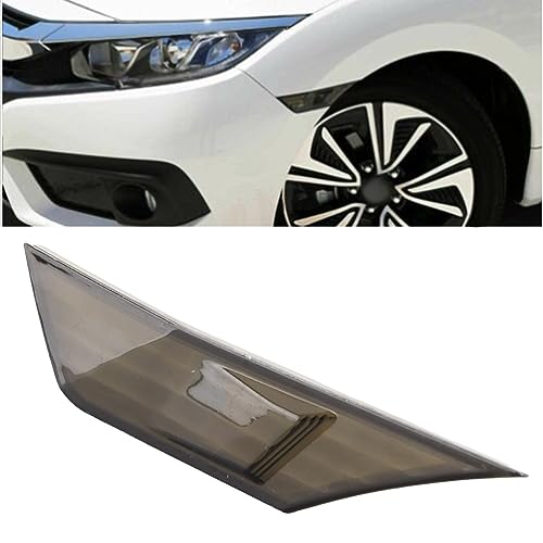 Yctze Side Marker Light Covers for Honda Civic 10th Generation (2016-2021), Turn Signal Lamp Cases (No LED Bulbs)