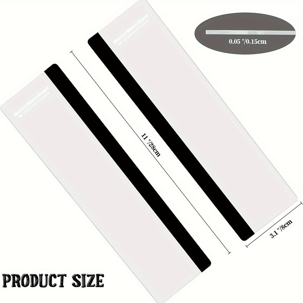 2pcs Computer Monitor Memo Board: Perfect Office Accessories for Women & Men - Home Office Decor & Desktop Message Holder