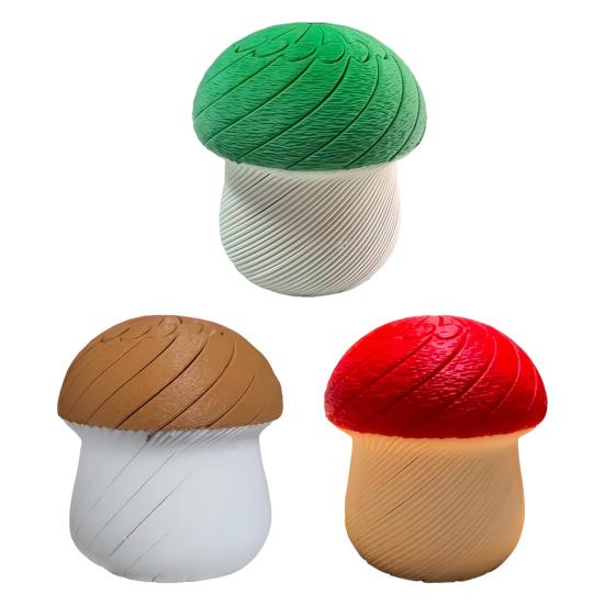 3D Printed Twisting Mushroom Toy, Stress Relief Slippery Mushroom Fidget Toy, Articulated Spiral Rotating Mushroom Toy